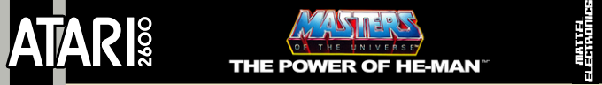 Masters of the Universe The Power of He-Man logo for Atari 2600